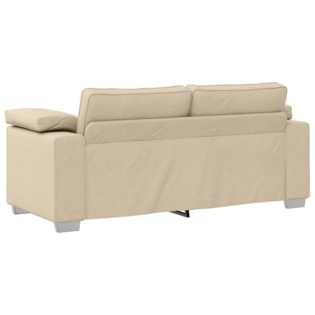 Sofa with Cushion Cream 180 x 77 x 82 cm Fabric